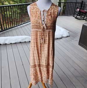 Spell Designs Vintage Sleeveless Peach Dress Small
